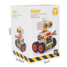 Cargar imagen en el visor de la galería, Robot de madera
