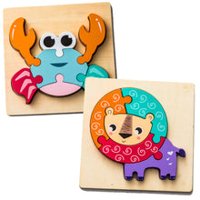Cargar imagen en el visor de la galería, 2 Rompecabezas de Madera