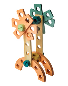 Juego de construcción de madera