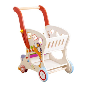 Carrito de mercado de madera