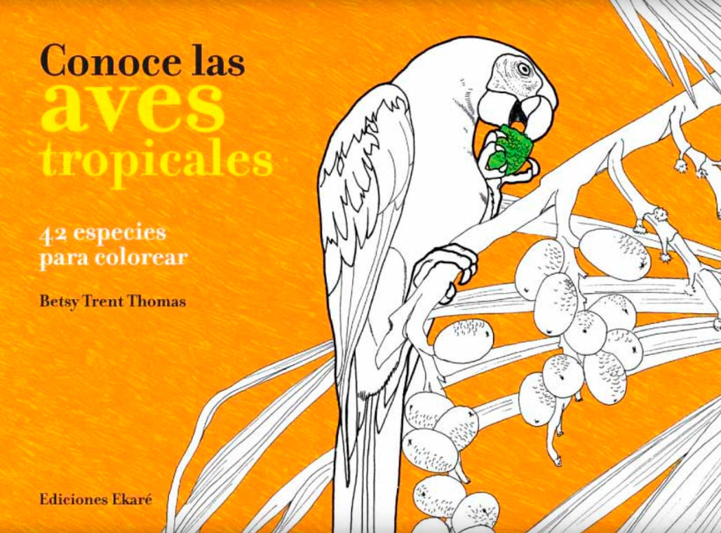 Conoce las aves tropicales. Libro para colorear